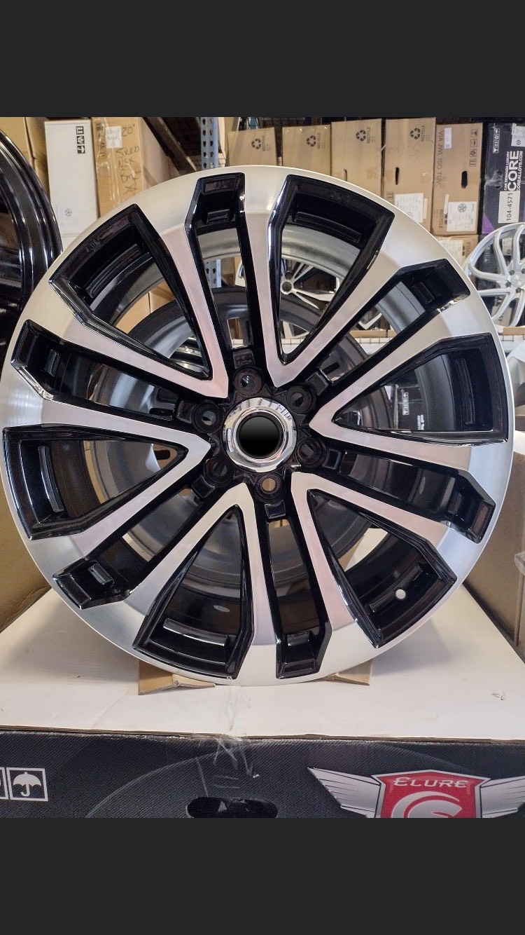Wheels stacked inside the Kissimmee shop